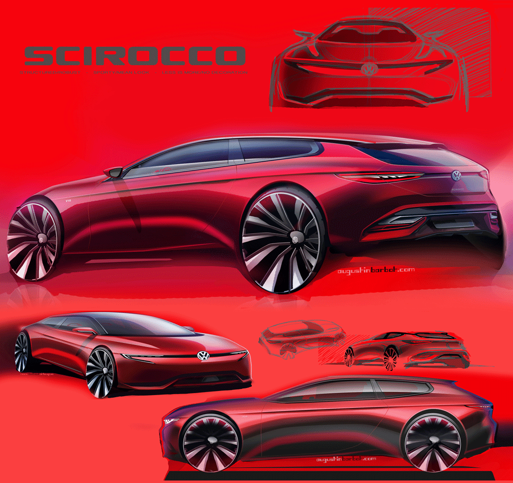 Augustin BARBOT car design designer VW Volkswagen Scirocco V10 coupe